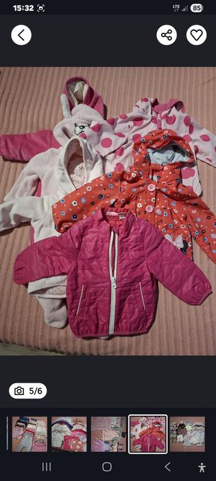 Paka dziewczynka roz.68 156 sztuk