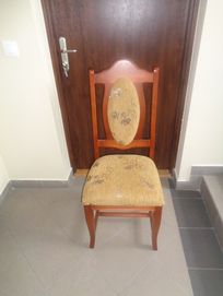 Krzesło prawdziwe nowe mocne z dekoracją