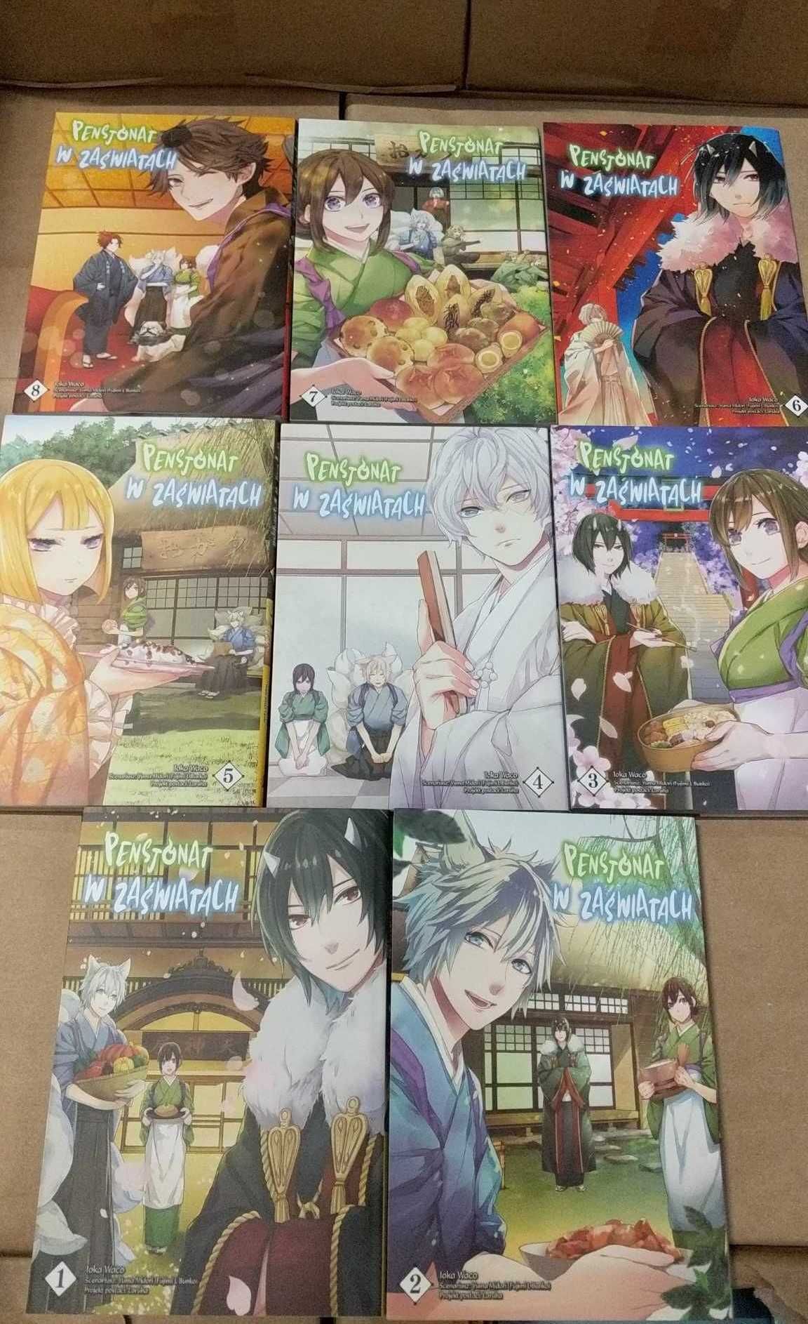 Manga pensjonat w zaświatach 1-8 pakiet nowe