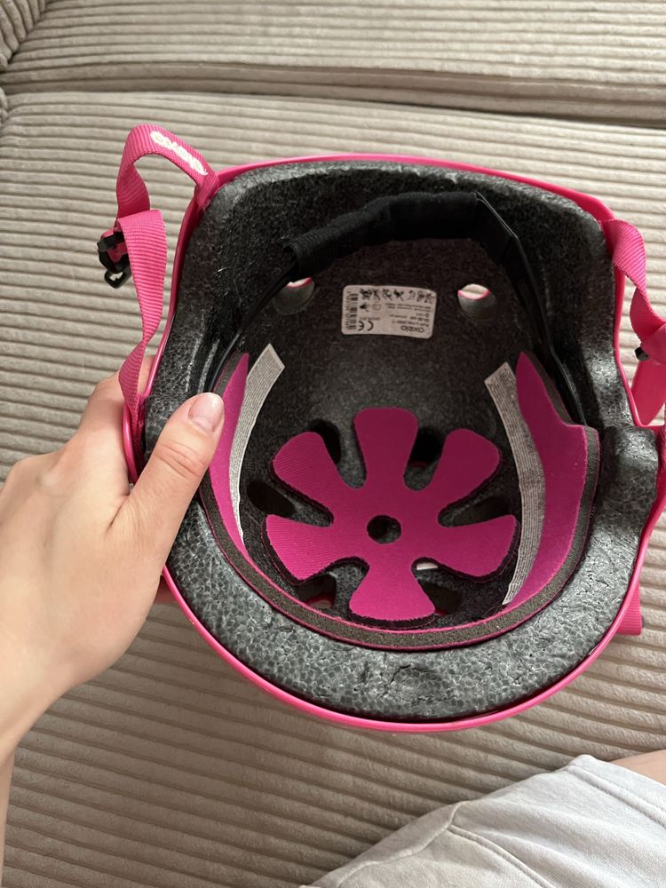Kask oxelo decathlon różowy