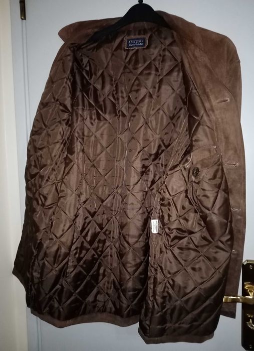 Casaco de homem em pele genuína