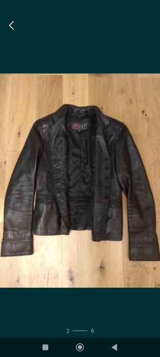 Пиджак женский кожаный XL