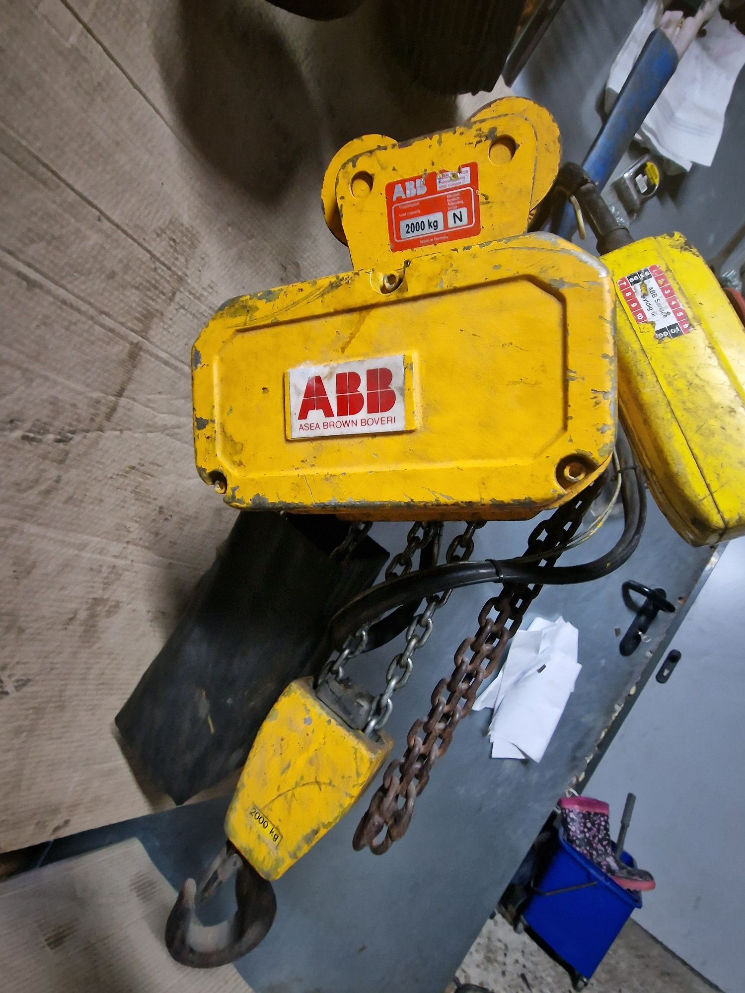Wciągarka elektryczna 2 t ABB suwnica wciągarka