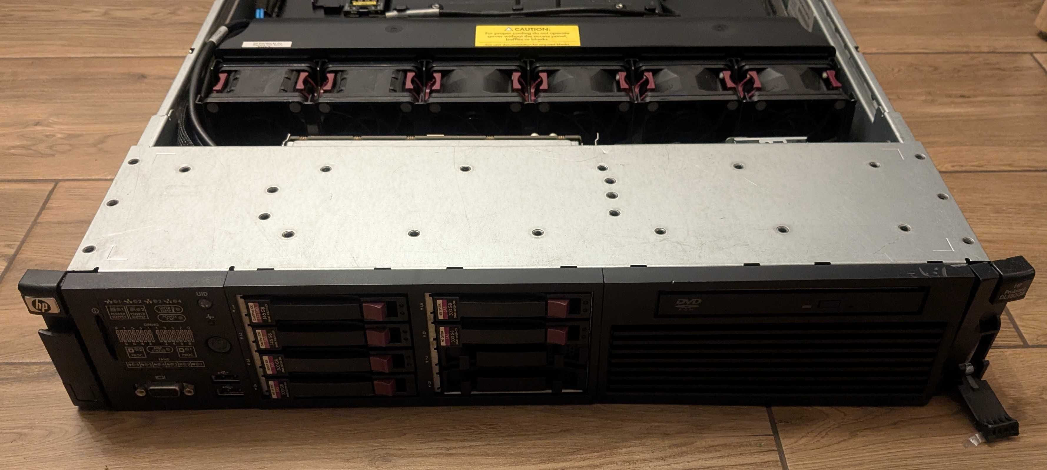HP ProLiant DL380 G6 | 2x Xeon E5530 | 36GB RAM | Bez dysków | Sprawny