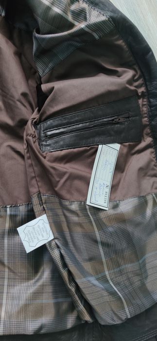 Чоловіча шкіряна демісезонна куртка, розмір S