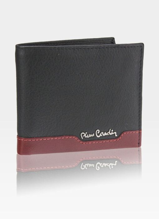 portfel mały cienki męski pierre cardin skórzany