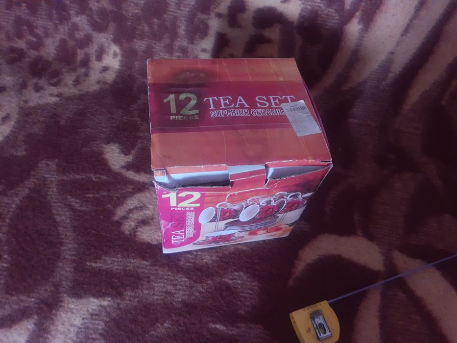 Чайный набор 12 предметов с подставкой (Новый!)