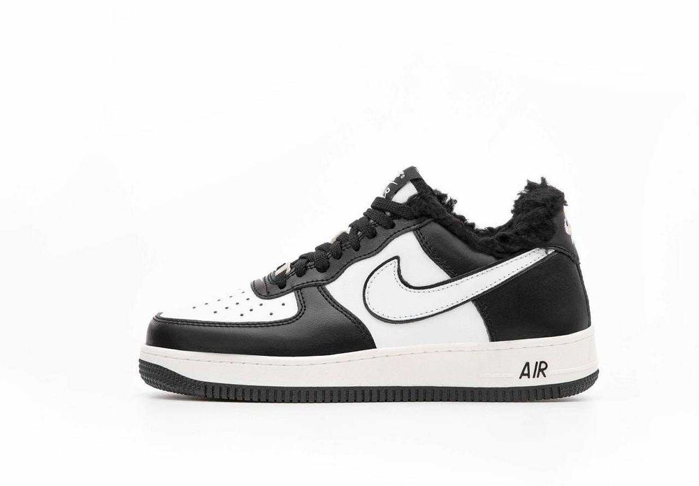 Унисекс зимние кожаные кроссовки Nike Air Force 1 '07 Low зимові найк
