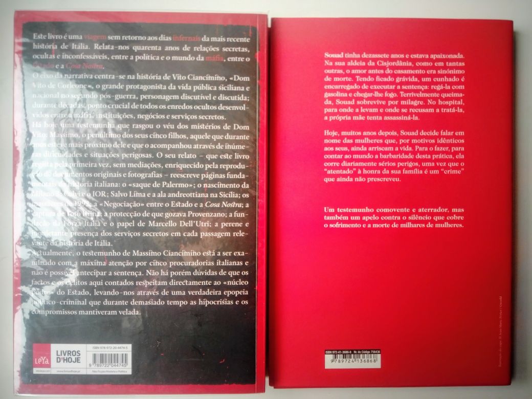 2 Livros Dom Vito e Queimada viva.