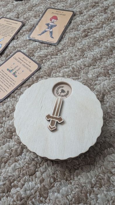 Лічильник рівнів для настільної гри з дерева на магнітах, Манчкін тощо