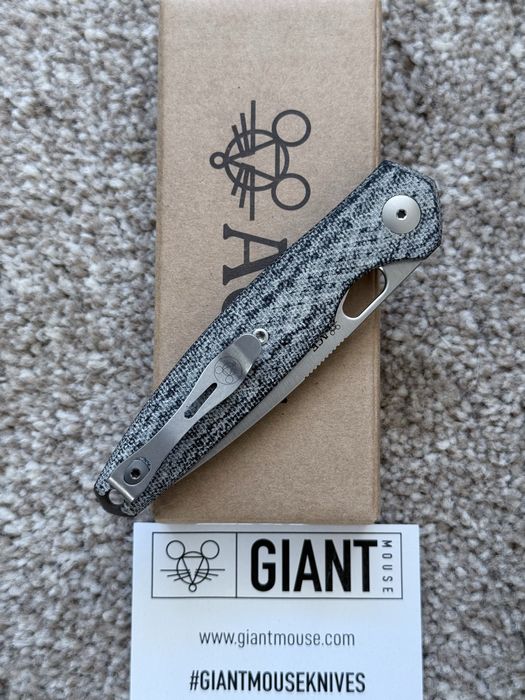 Складний ніж Giant Mouse Reo Denim Micarta MagnaCut. Оригінал!