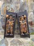 Portas Talhas Chinesas Templo Madeira entalhada China Séc XIX 69 cm
