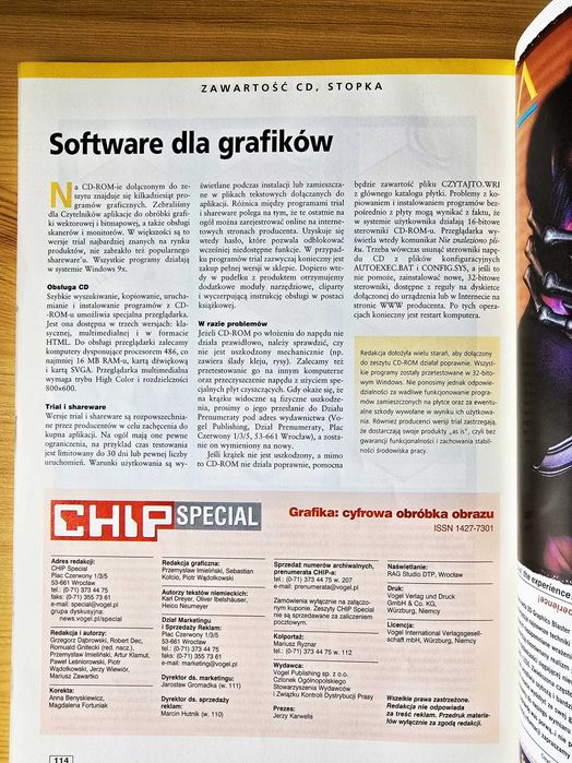 Retro PC - CHIP Special płyta CD-ROM grafika komputerowa vintage 1999