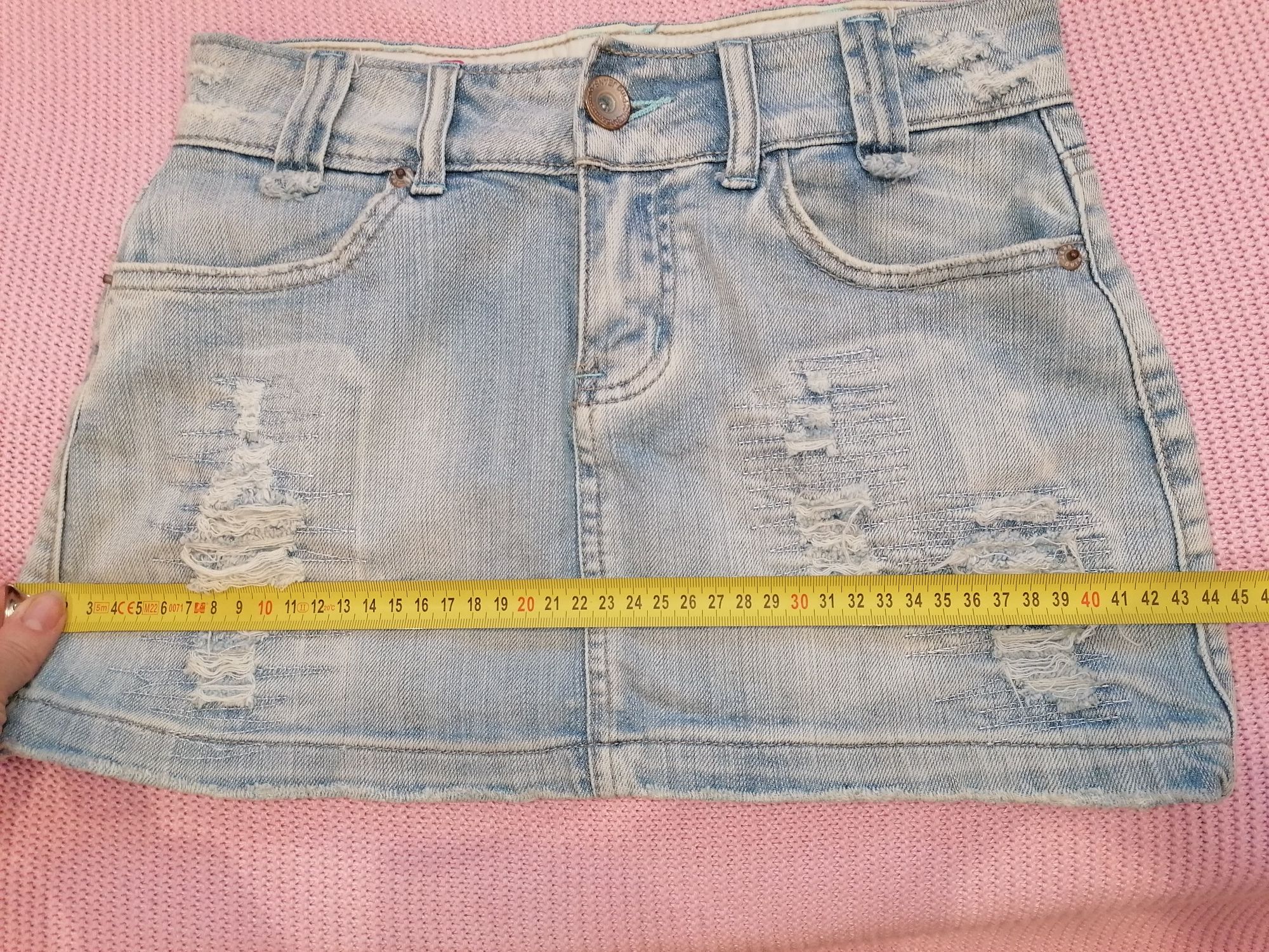 Spódnica młodzieżowa damska jeans mini