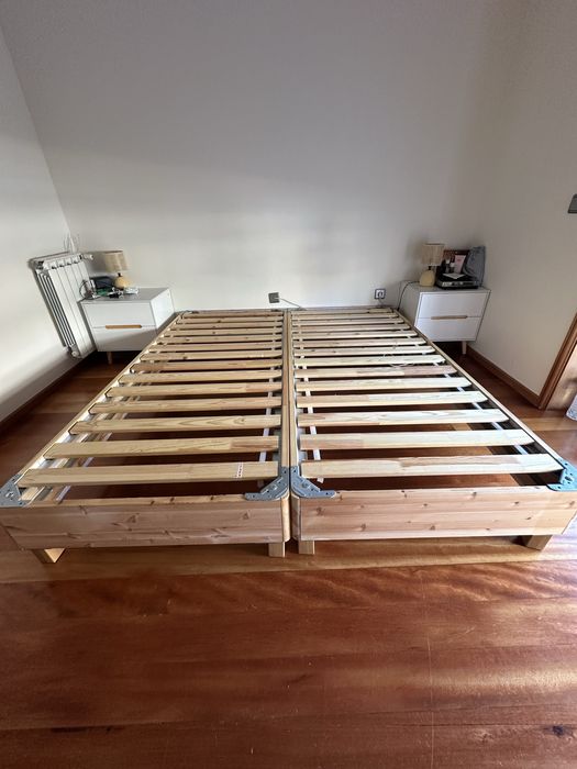 Cama completa ou separada com colchão Ema