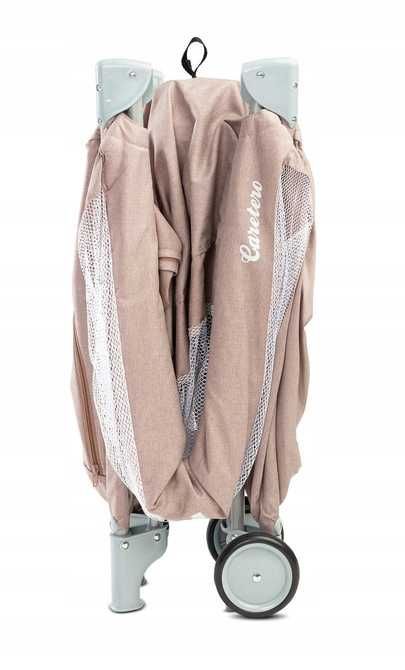 Caretero Basic Plus Łóżeczko Turystyczne Dwupoziomowe Beige *NOWE*