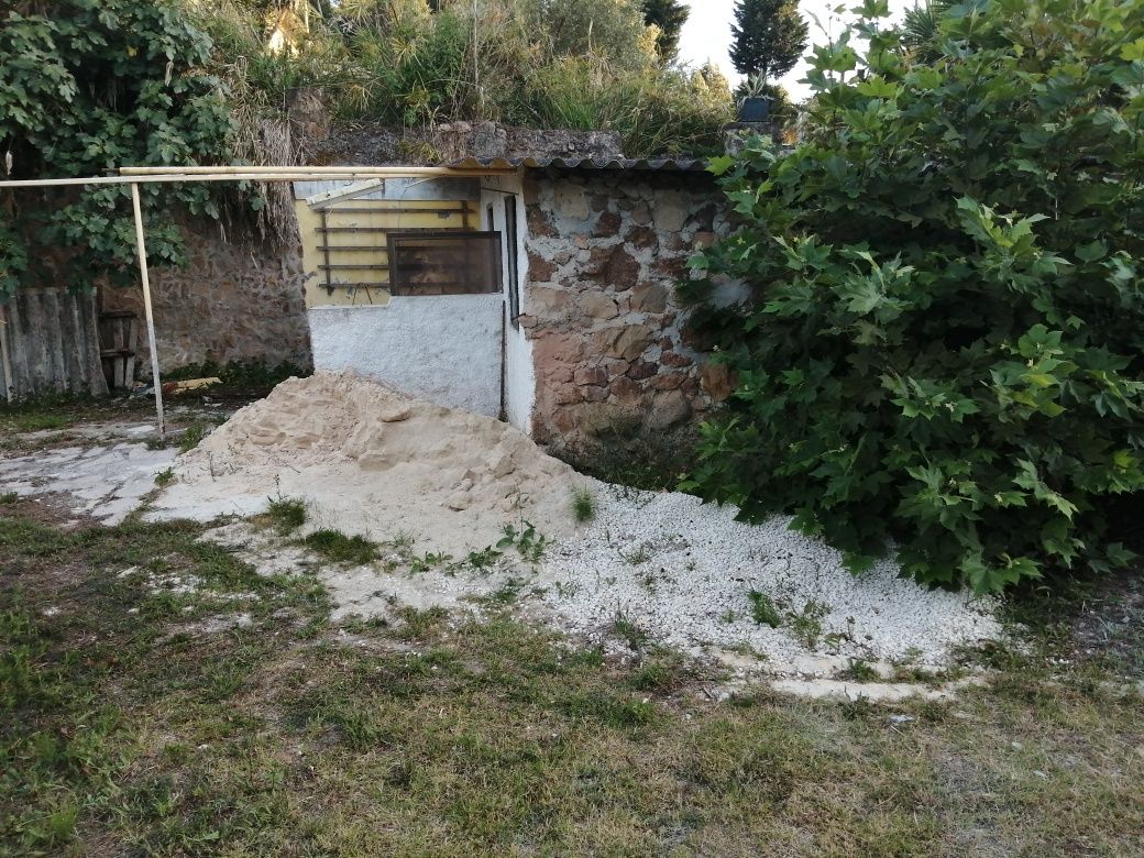 Terreno rústico com lagar e adega, por apartamento com vista de mar.