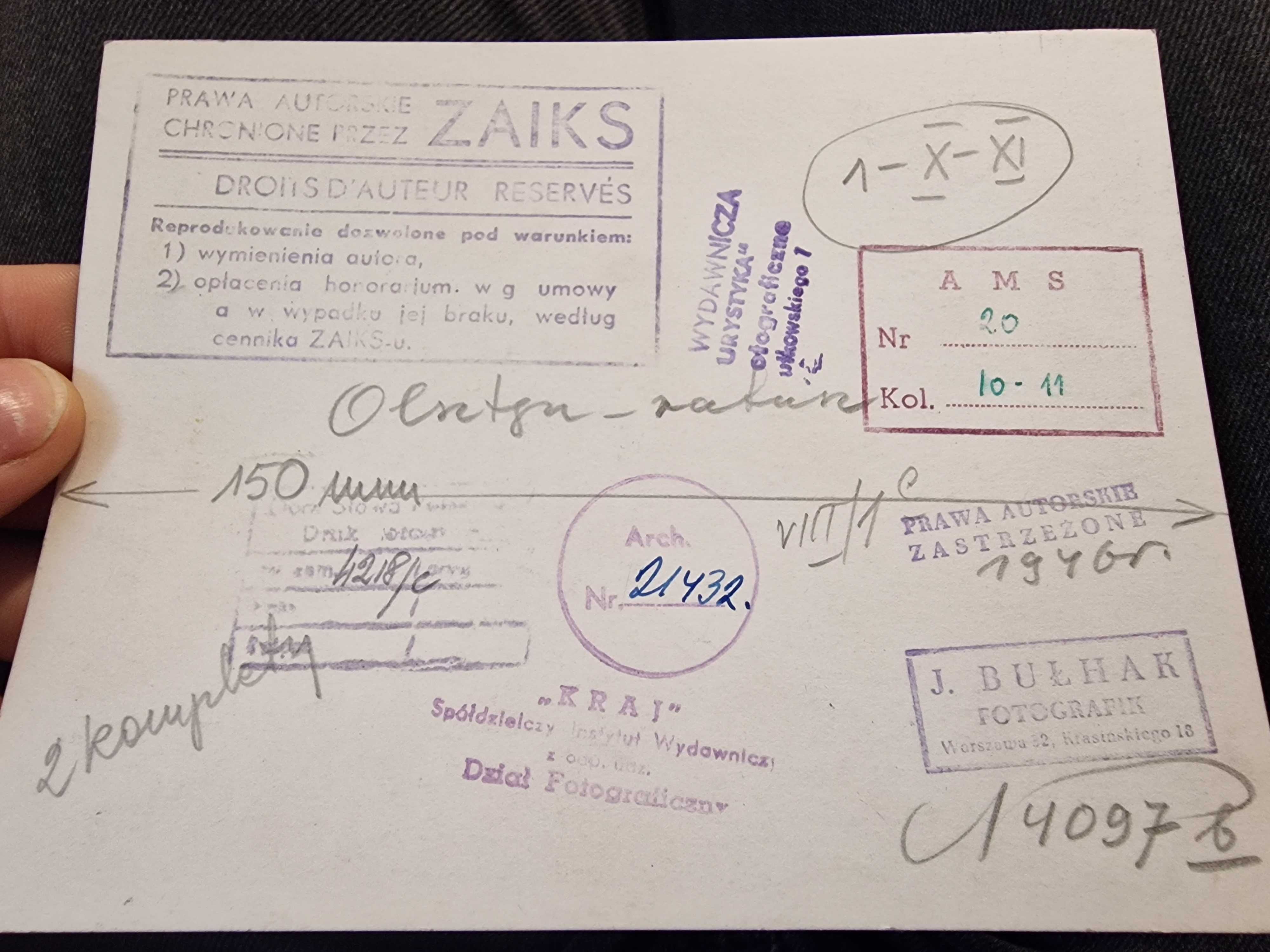 Archiwalne zdjecie Olsztyn ratusz 1946 rok Zaiks Kraj Turystyka Bułhak