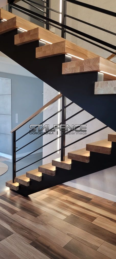 Schody stalowe, schody dywanowe, konstrukcja