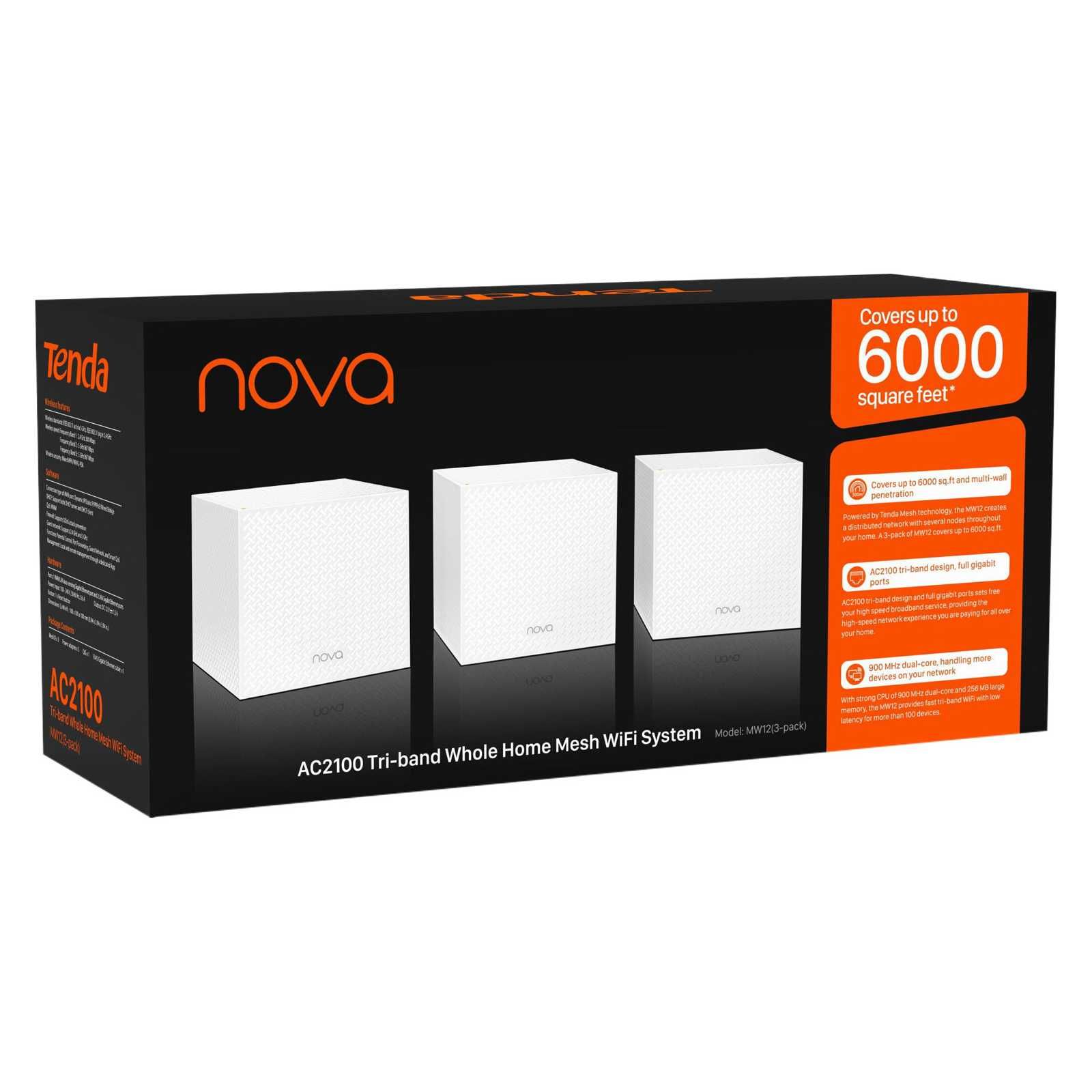 Wi-Fi Mesh система TENDA Nova MW12 3-pack (MW12-KIT-3)