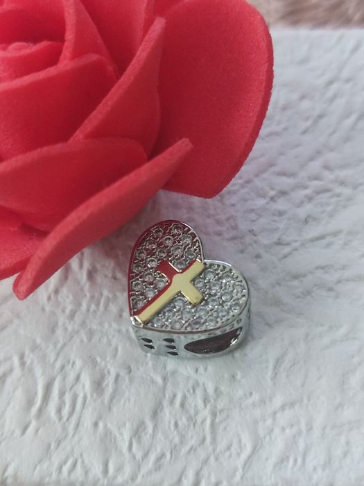 Charm's Bóg Wiara zawieszka srebrna S925