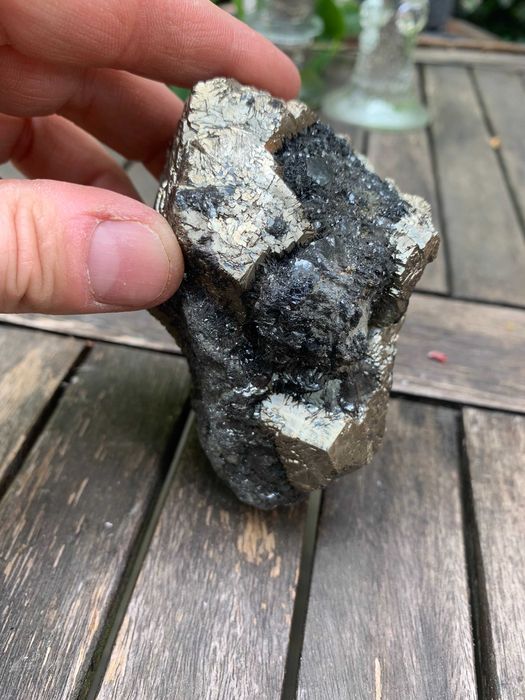 minerał piryt, rzadki piękny okaz 835 g !