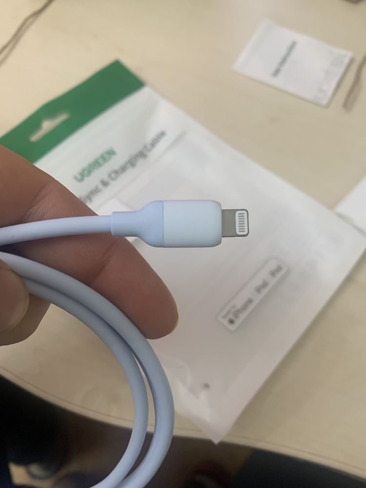 APPLE Кабель UGREEN MFi 20 Вт PD USB C к Lightning для iPhone, 1м