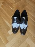 Buty do tańca męskie salsa czarno-białe