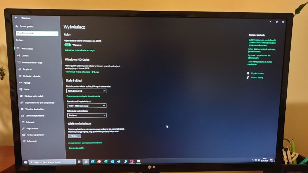 Monitor LG 24mp59 75hz 24 cale w bardzo dobrym stanie