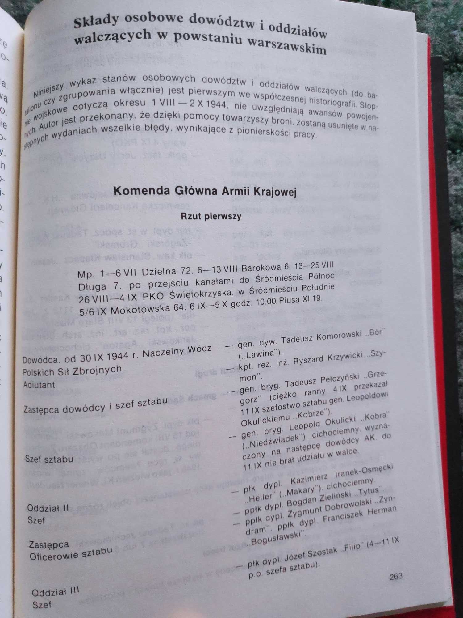 Powstanie warszawskie Lesław M. Bartelski