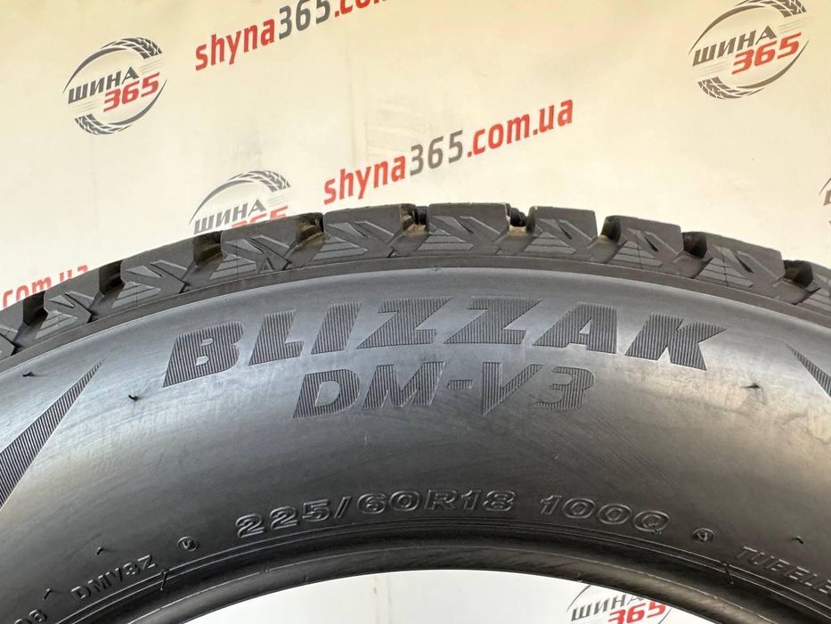 225/60 r18 bridgestone blizzak dm-v3 9mm шини бу зима