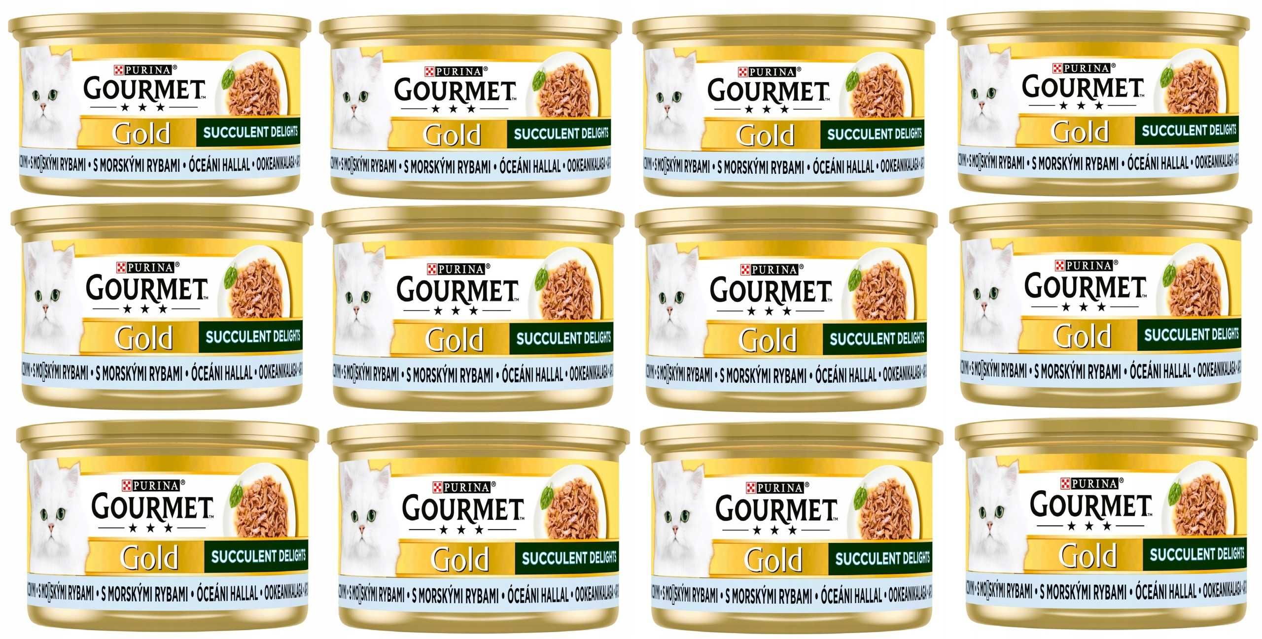 Mokra karma dla wybrednego kota Gourmet Gold Succulent Delights 12x85g