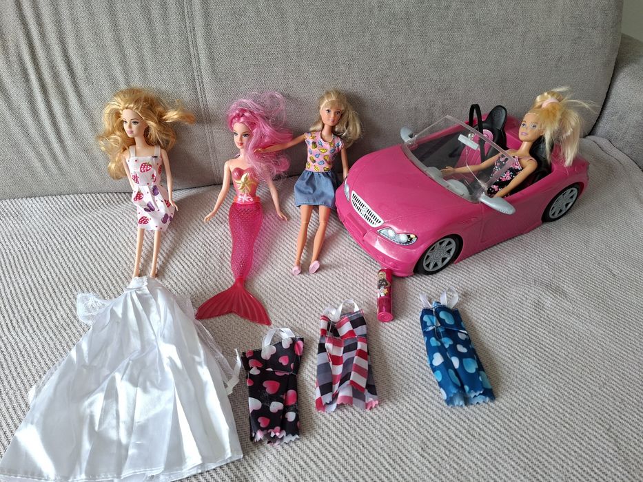 Sprzedam lalki w tym Barbie kabriolet