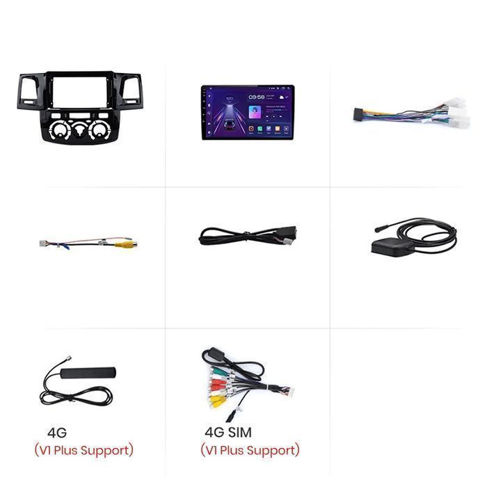Radio Android dla Toyota Fortuner/Hilux Revo 1GB-32GB V1