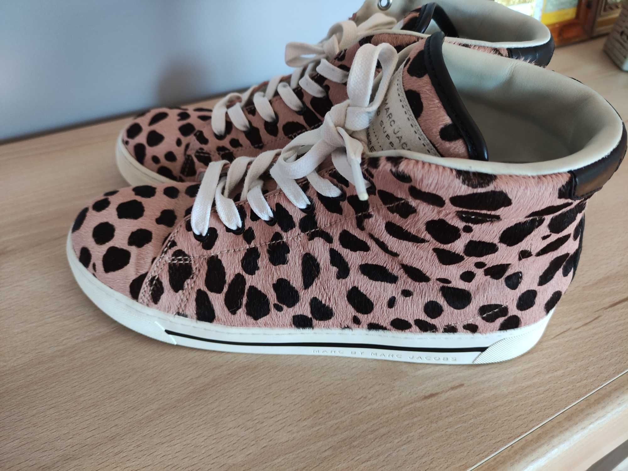 Botki skórzane Marc Jacobs