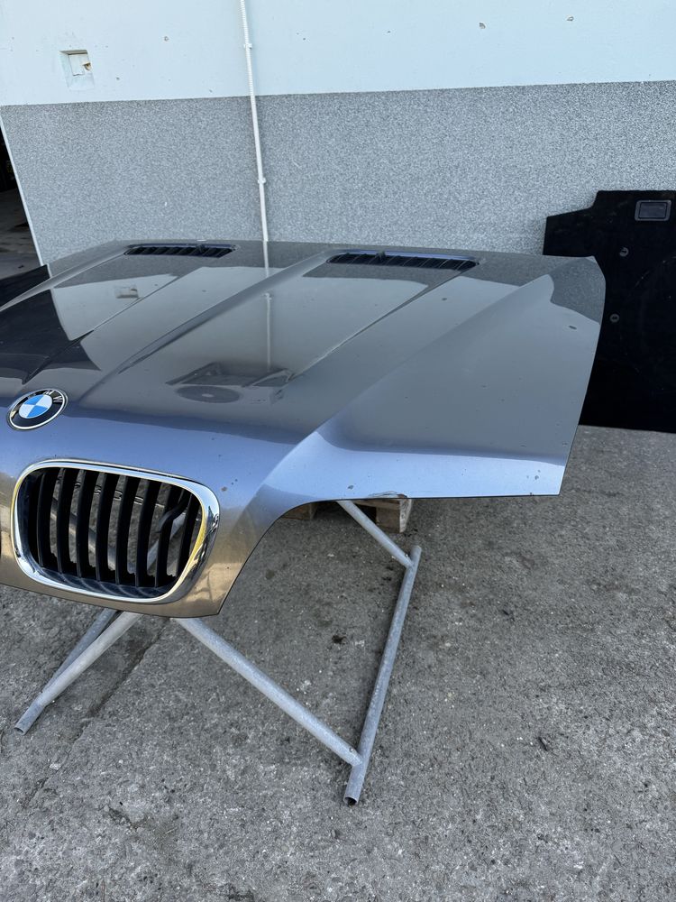 Bmw e53 x5 maska przednia pokrywa silnika 0400 stahl-grau