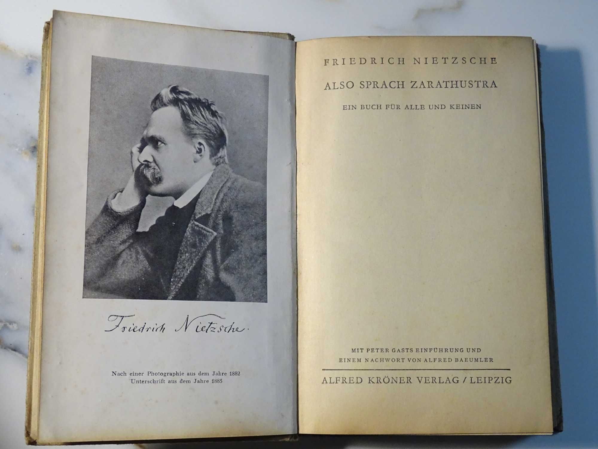 NIETZSCHE w oryginale: Also Sprach Zarathustra 1941 r.