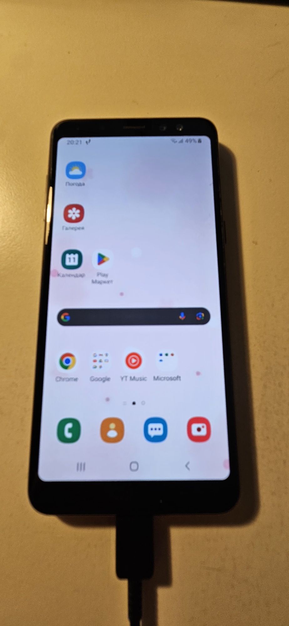 Samsung A8 2018 2 сімкі з чохлом