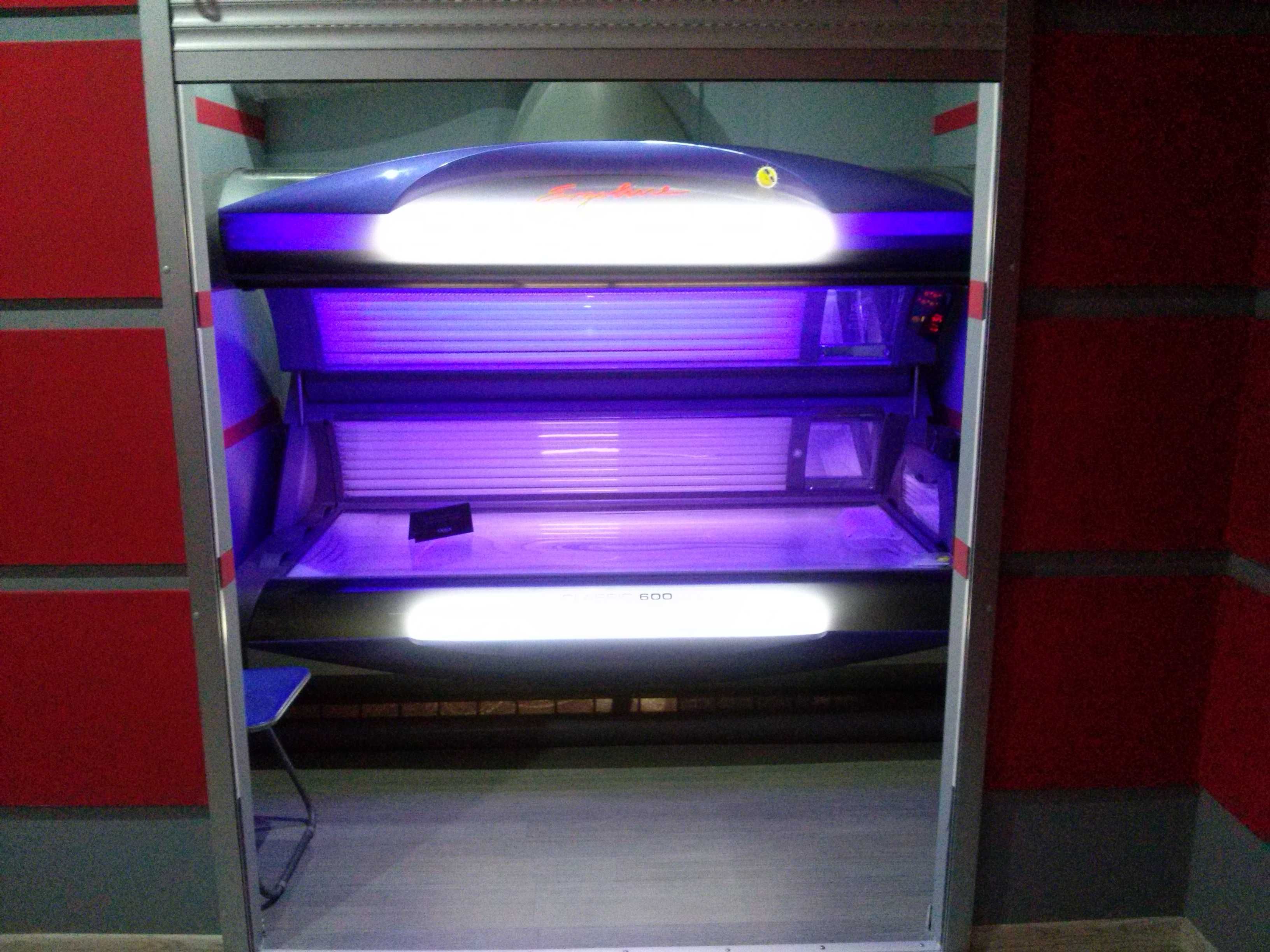 Solarium Ergoline  600  clasic   na palecie , lampy