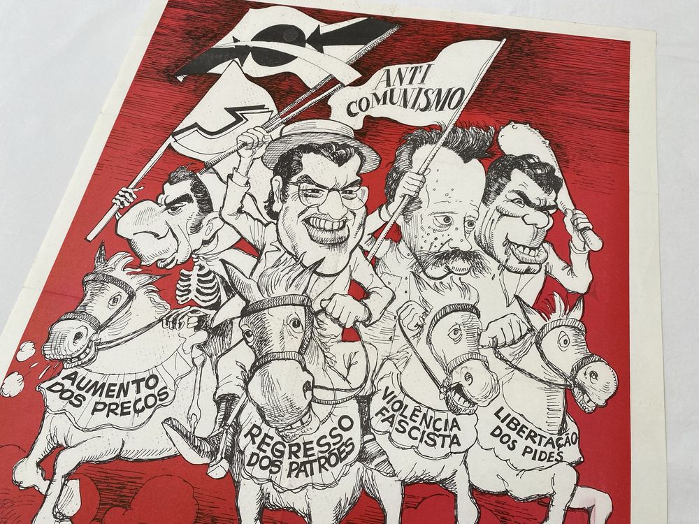 Poster União Estudantes Comunistas PCP Antes-Fascismo