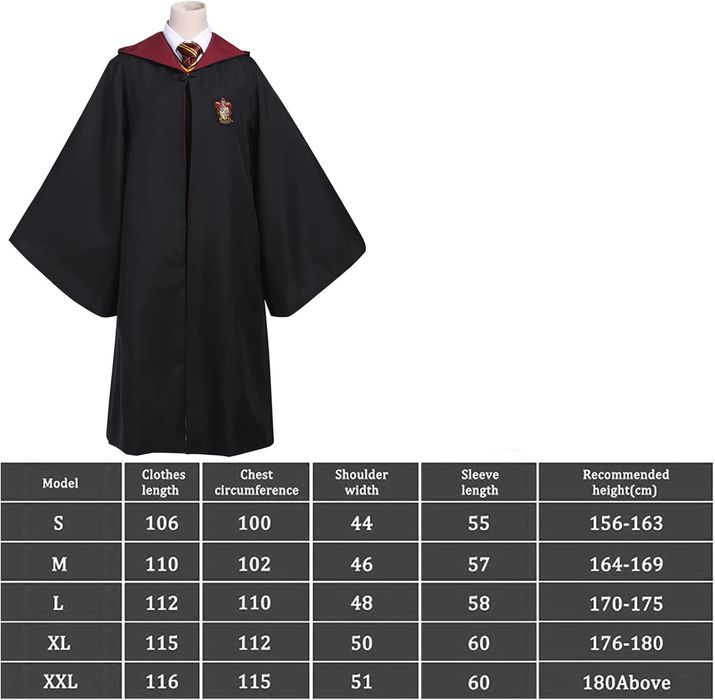 Magiczny Strój Czarodzieja - Peleryna Rozmiar 2Xl