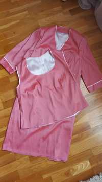Вишуканий жіночий костюм 3ка рожевий