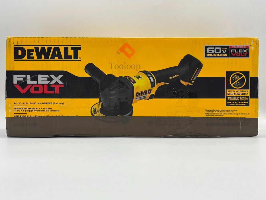 DEWALT DCG418 Аккумуляторная бесщеточная болгарка 115-150мм \Новая !!!