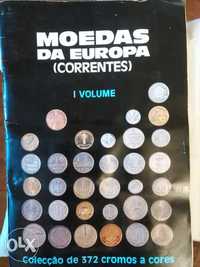 Caderneta de cromos "Moedas da Europa (correntes)" 1º Volume de 1975