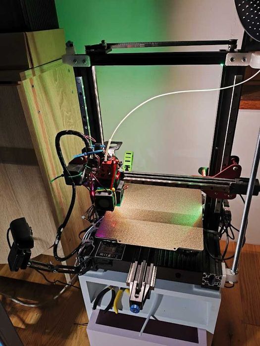 drukarka 3d mod ender 3 v2, prowadnice liniowe, klipper, e3d revo, hgx