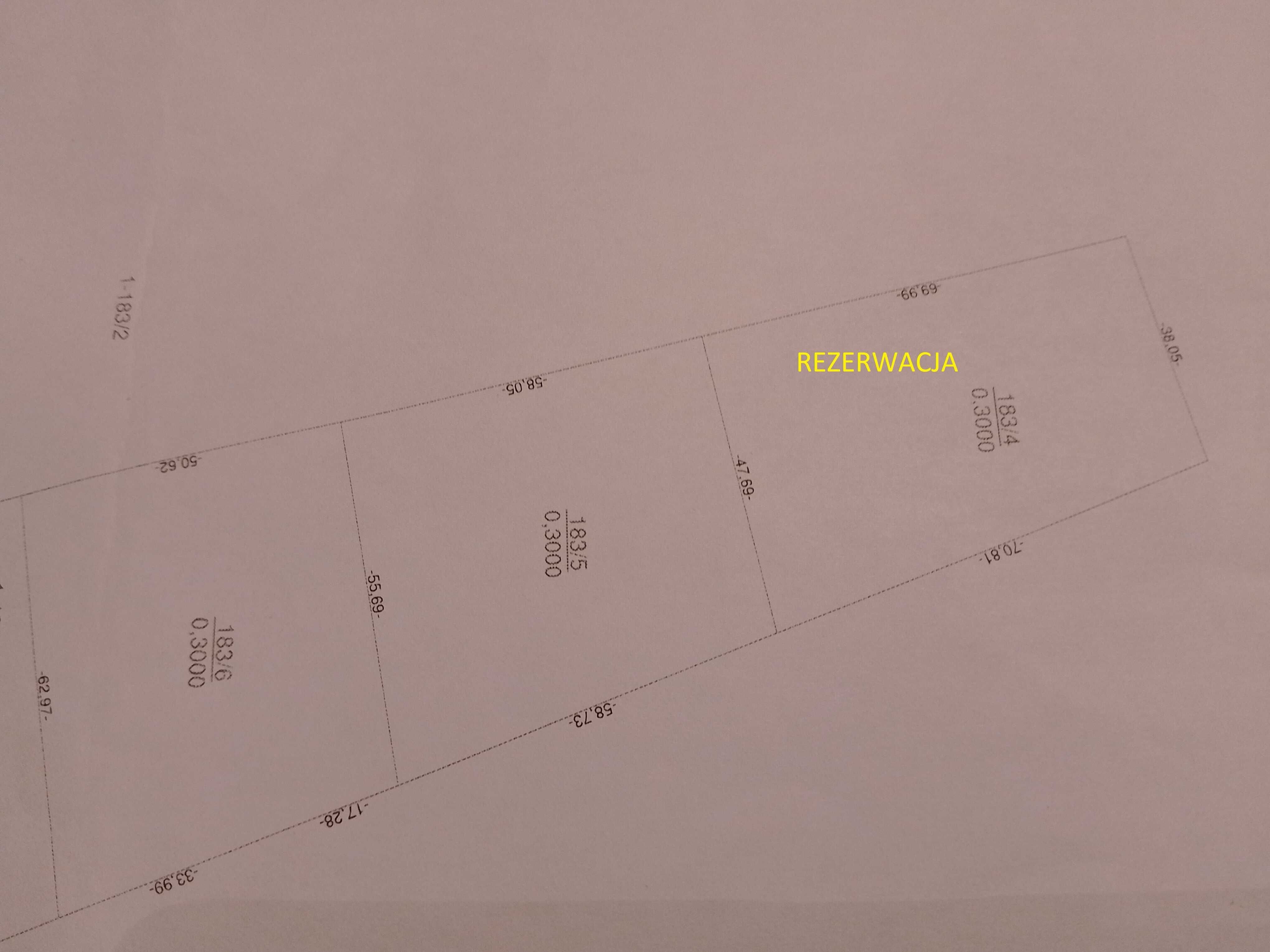Sprzedam działki budowlane 3000 m2