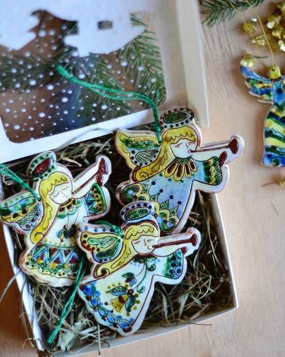 Косівська кераміка "Ангел дударик»