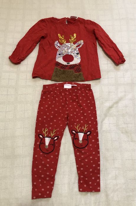 Пакет речей (11 шт.) для дівчинки віком 2-3 роки / новорічні светрики