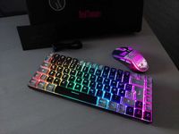 Ігрова бездротова клавіатура та миша RedThunder K84 RGB-підствітка