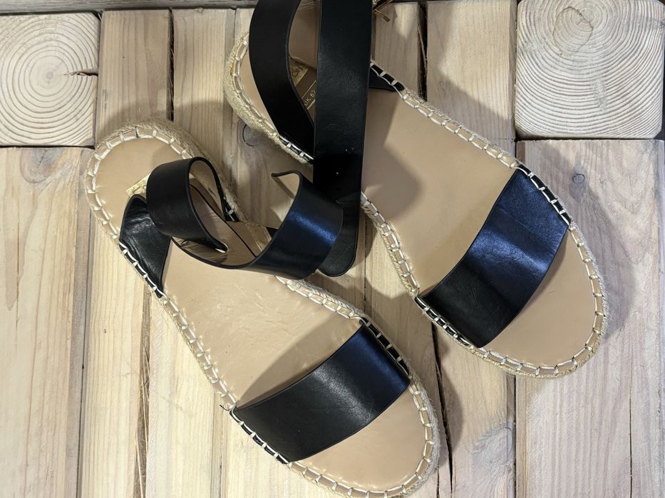 F&F sandały czarne 40 espadryle